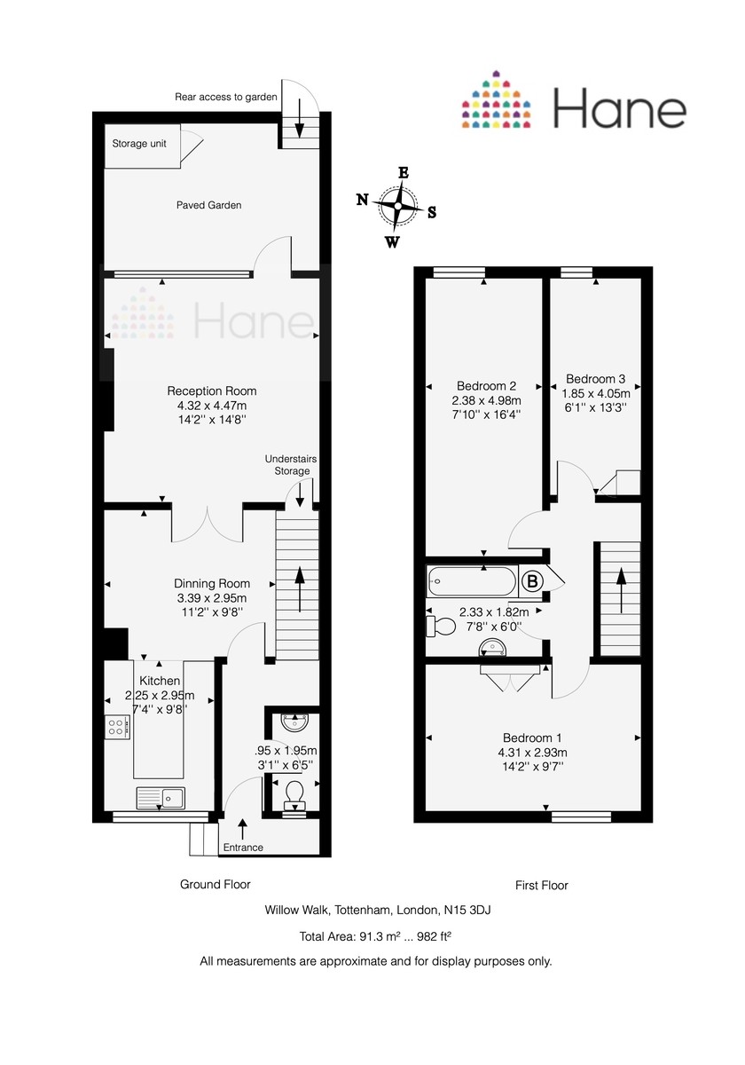 Floorplans For Willow Walk, Harringey