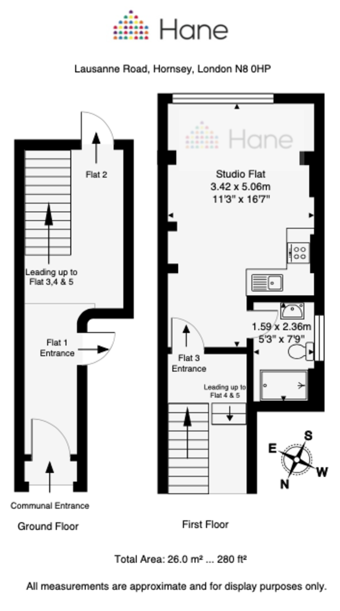 Floorplans For Lausanne Road, Haringey