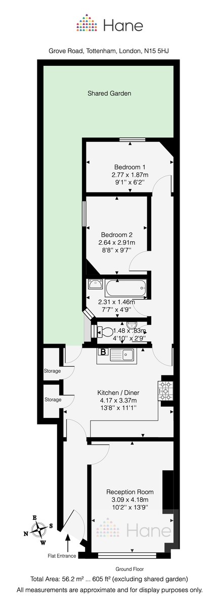 Floorplans For Grove Road, Seven Sisters