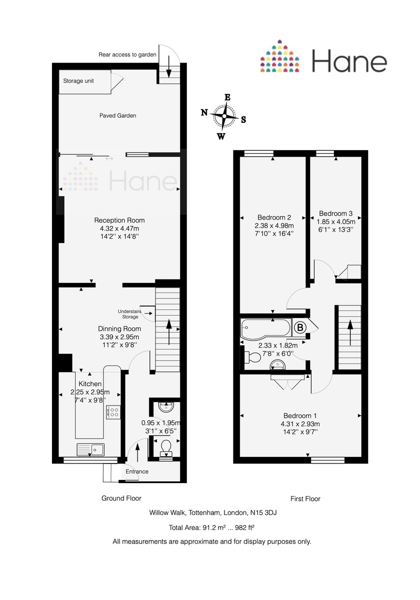 Floorplans For Willow Walk, Harringey, London