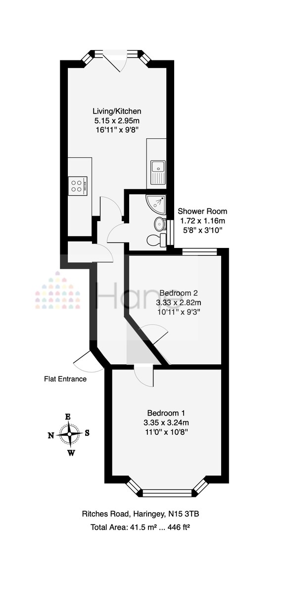Floorplans For Ritches Road, Haringey